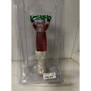 North Pole Trading Co. Santa Lava Ho Ho Ho Plugin Glitter Night Light Nightlight